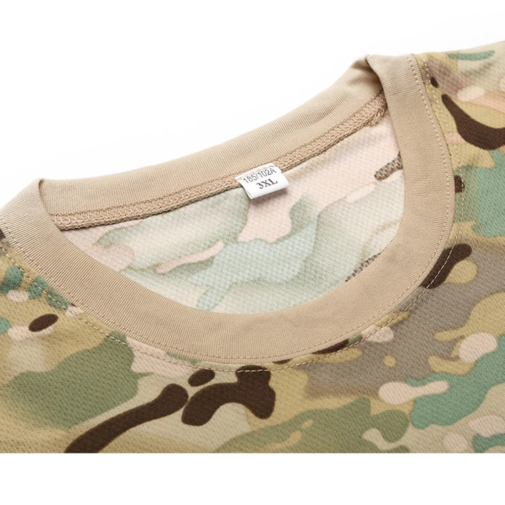 Outdoor Sports Camouflage T-Shirt - Quick Dry Hiking & Hunting Tee