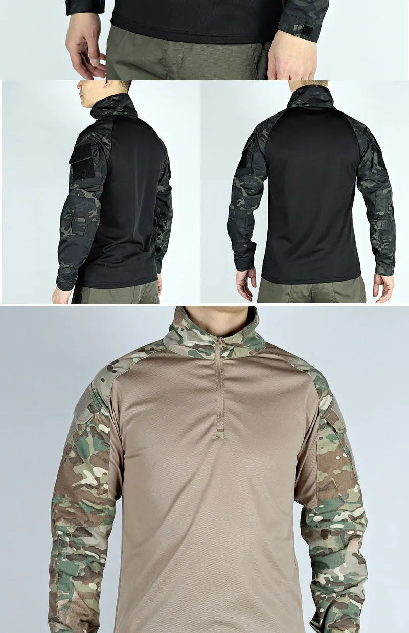 Army Outdoors Long Sleeve Tactical Shirt - Breathable Training & Hiking Tee