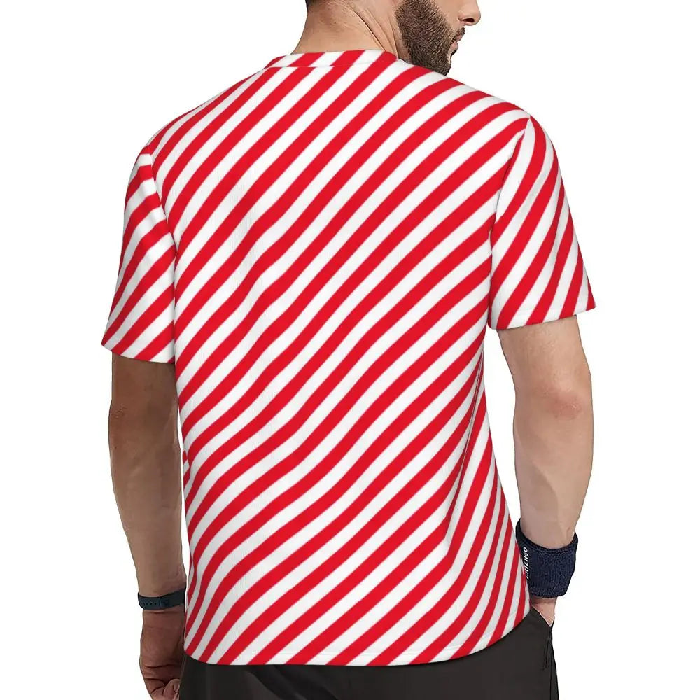 Gym T-Shirt Mondrian Line - Colorful Plaid Y2K Retro Graphic Tee