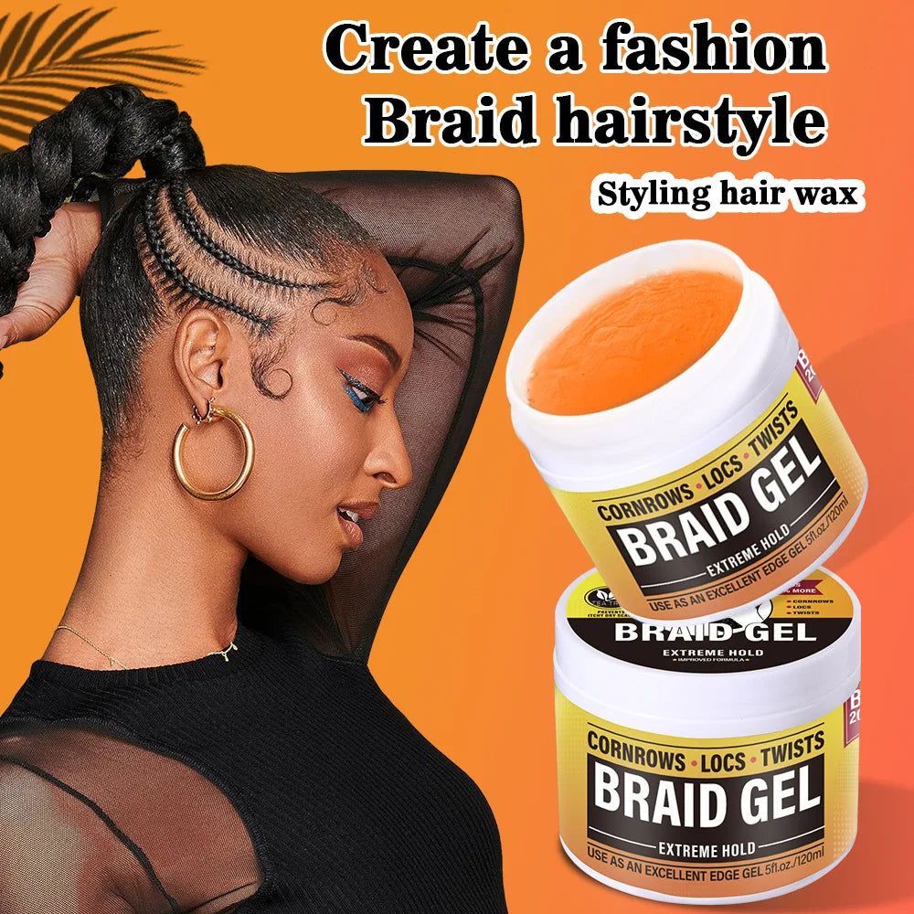 Men's Hair Wax for Styling - Strong Hold, Moisturizing, Light Scent, Retro Look - Hair Styling Product