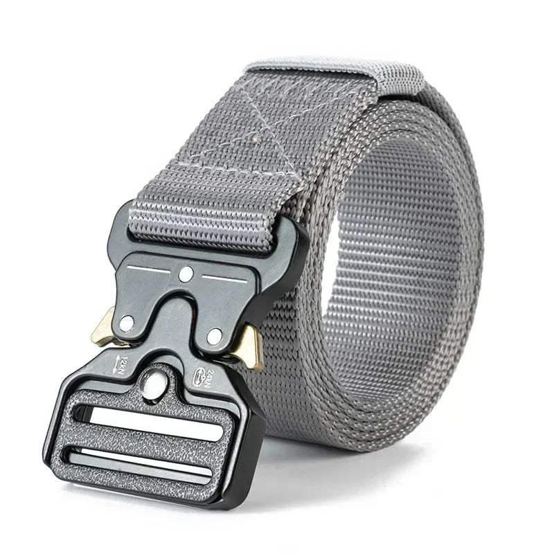 Tactical Belts for Unisex Military Style Work Hiking Riggers Web Gun Belt with Heavy Duty Quick Release Metal Buckle