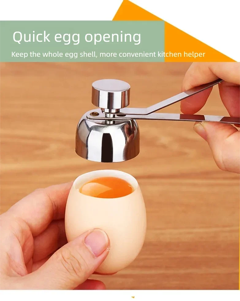Casse-œufs en acier inoxydable, ouvre-œufs, ciseaux à coquille, ustensiles de cuisine créatifs, accessoires et gadgets sympas