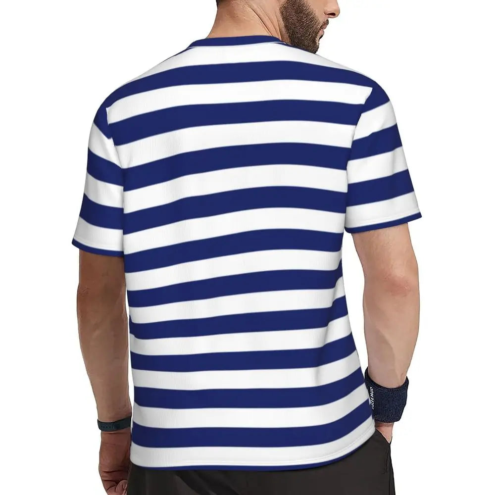 Gym T-Shirt Mondrian Line - Colorful Plaid Y2K Retro Graphic Tee