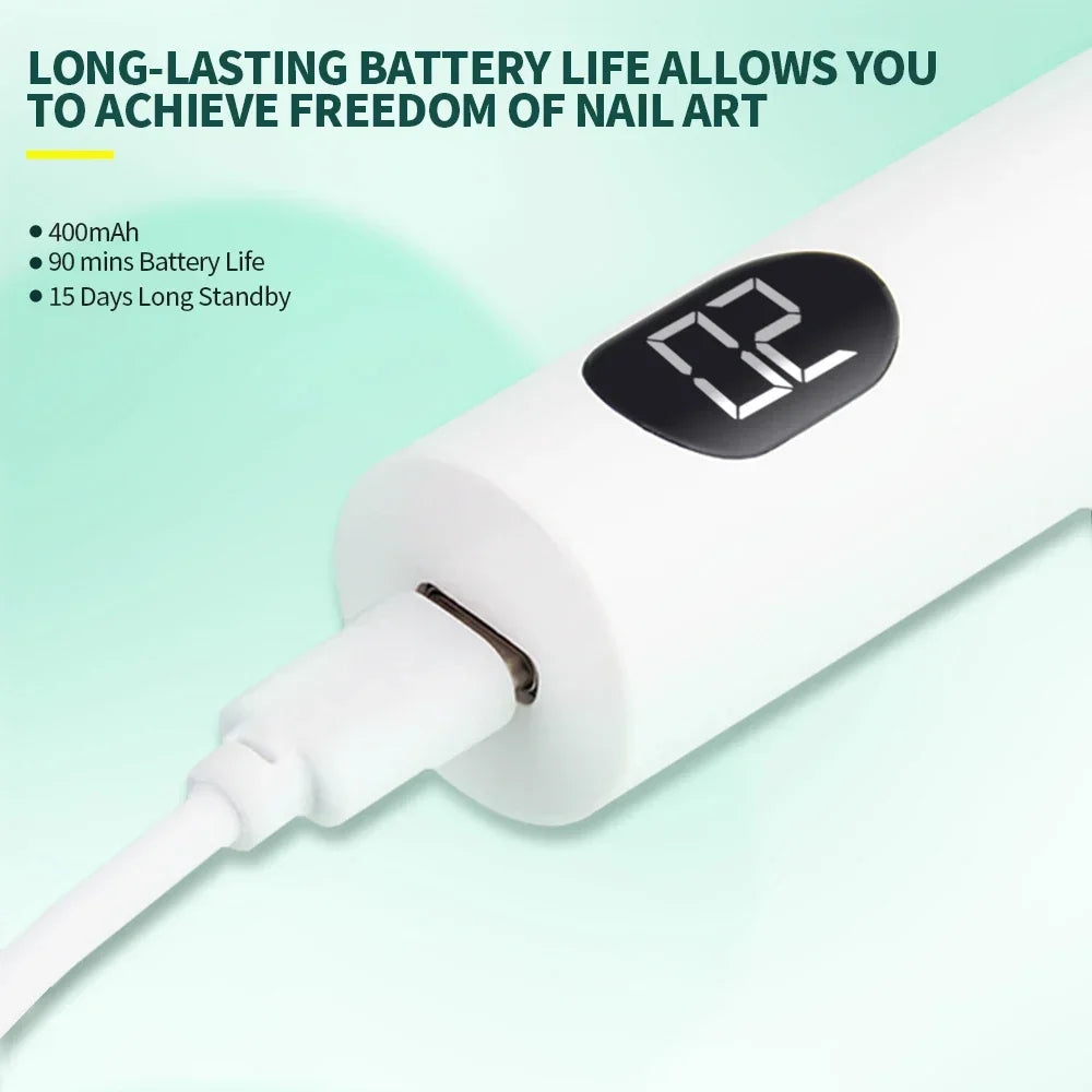 Lampe UV Nailpop avec support, mini lampe de séchage portable rechargeable pour vernis semi-permanent et gel. Séchage rapide.