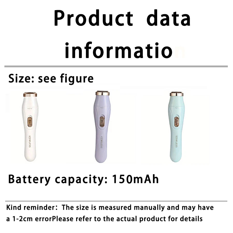 3-in-1 Electric Hair Removal Set - USB Rechargeable Trimmer for Nose, Body & Face