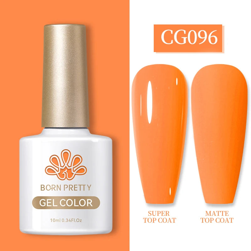 Vernis à ongles gel BORN PRETTY 10 ml, 130 couleurs, semi-permanent, semi-dissolvable, UV, base et top coat.