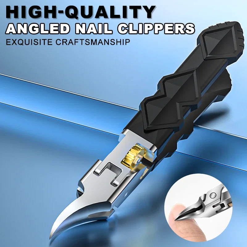 Professional Stainless Steel Nail Clippers - Ultra Sharp for Thick Nails