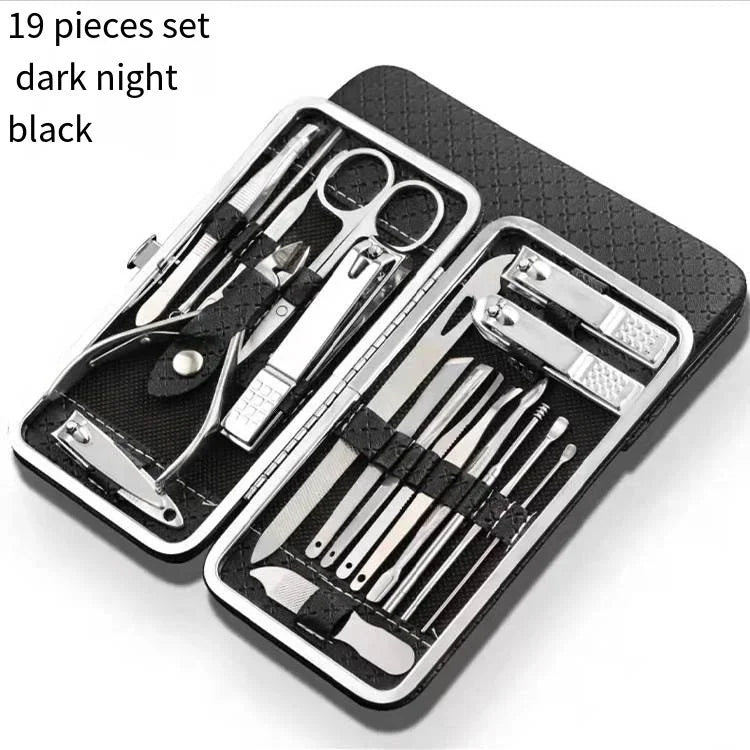 Kit complet de manucure et pédicure professionnel 19 pièces - Soin des ongles