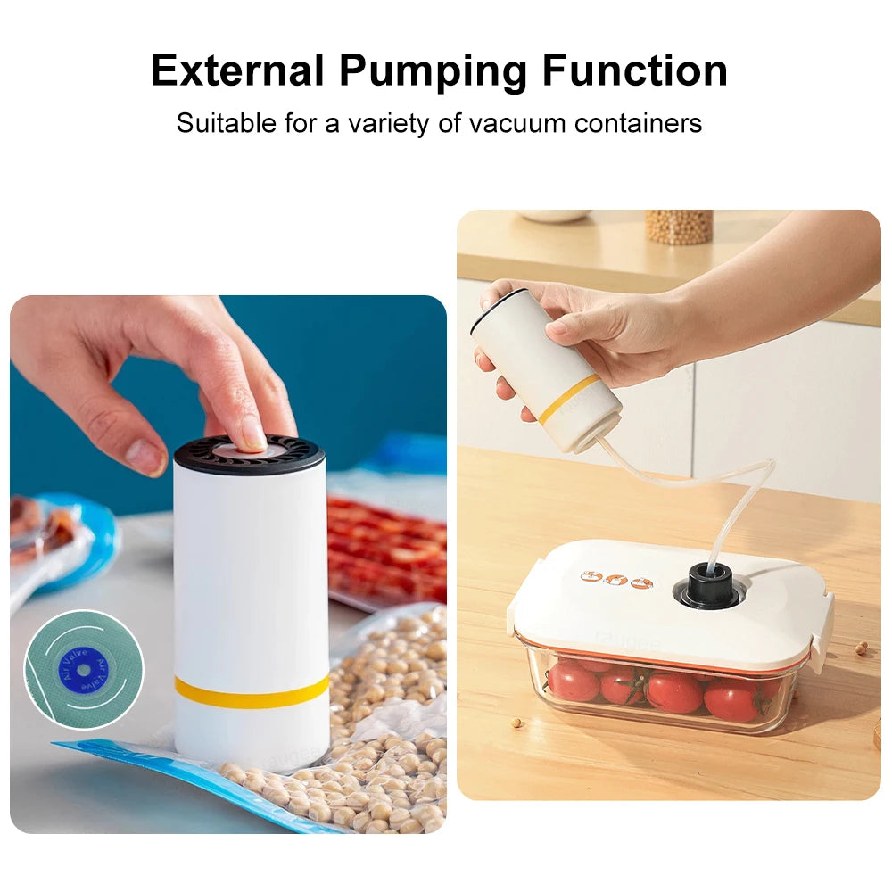 Machine de mise sous vide alimentaire, pompe de scellage électrique, machine d'emballage sous vide portable et rechargeable pour aliments
