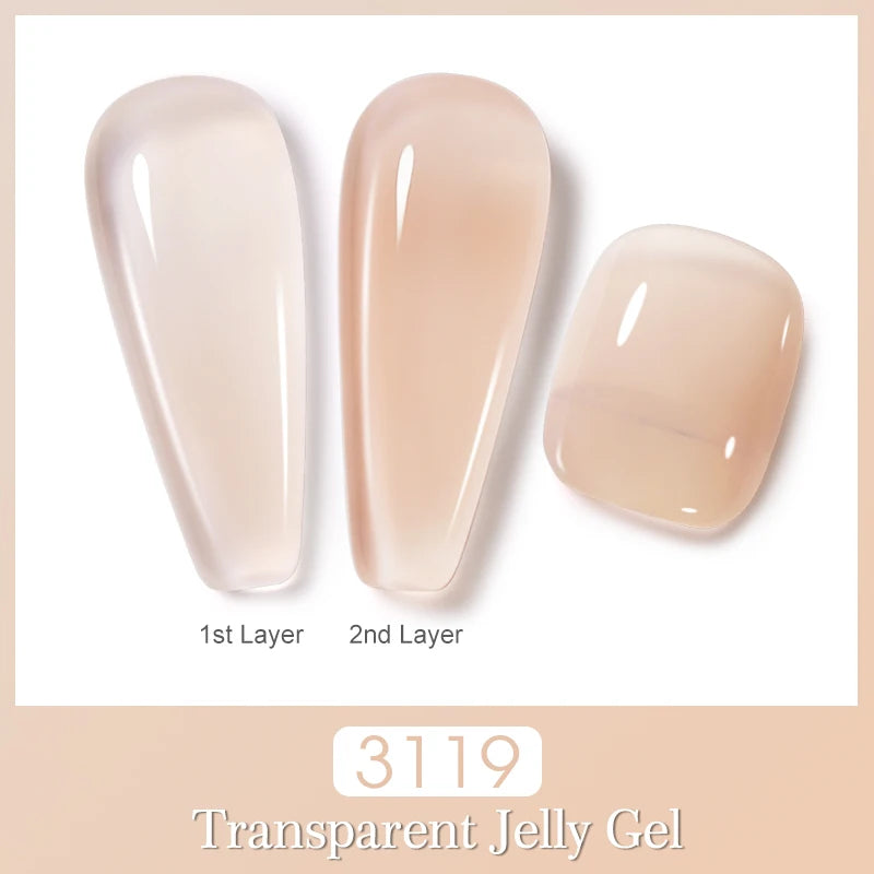 Vernis à ongles gel NAILCO 283 couleurs, base et top coat, semi-permanent, UV, pour nail art et manucure hybride.