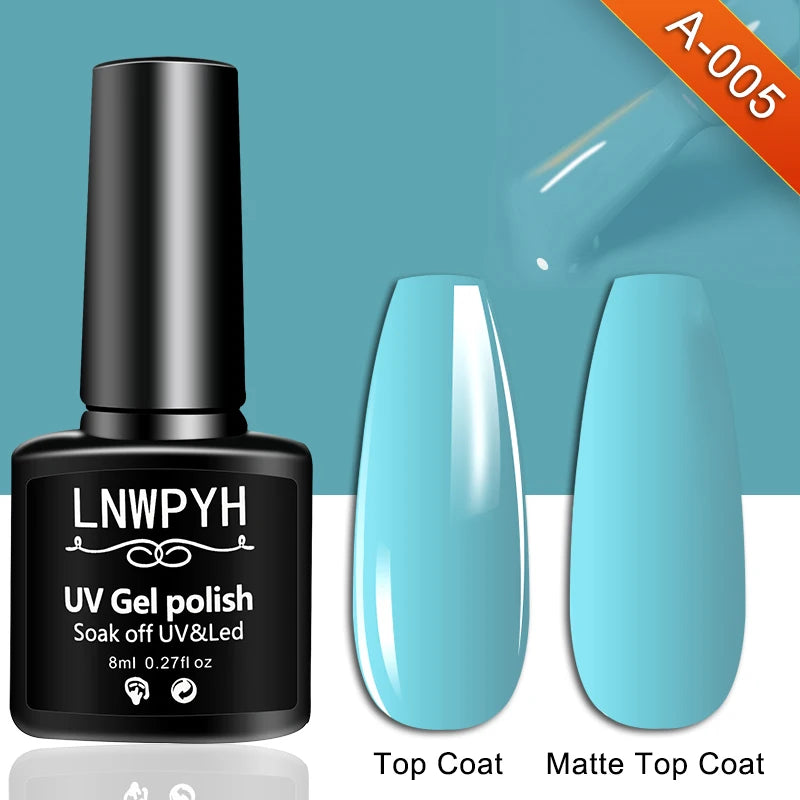 Kit de vernis à ongles semi-permanent avec lampe UV/LED et outils de manucure.