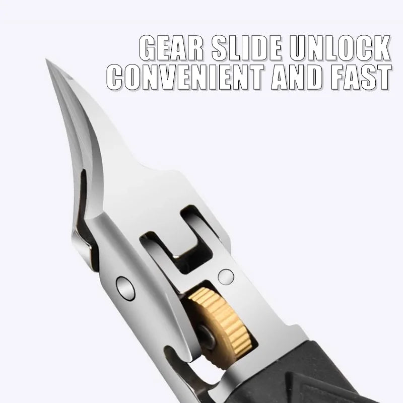 Professional Stainless Steel Nail Clippers - Ultra Sharp for Thick Nails