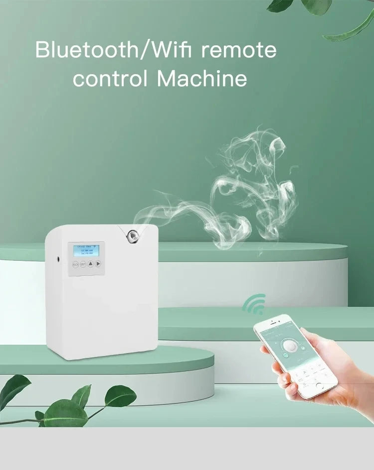 300ml WiFi Waterless Fragrance Diffuser - Smart Scent Distributor for Home & Hotel