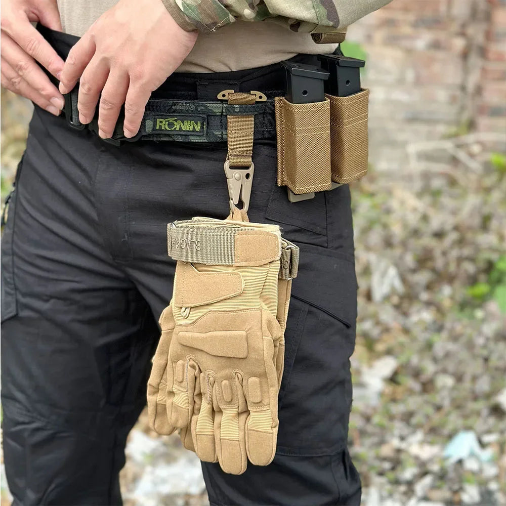 MOLLE T-Mount Carabiner Clip - Tactical Gear Attachment Hook