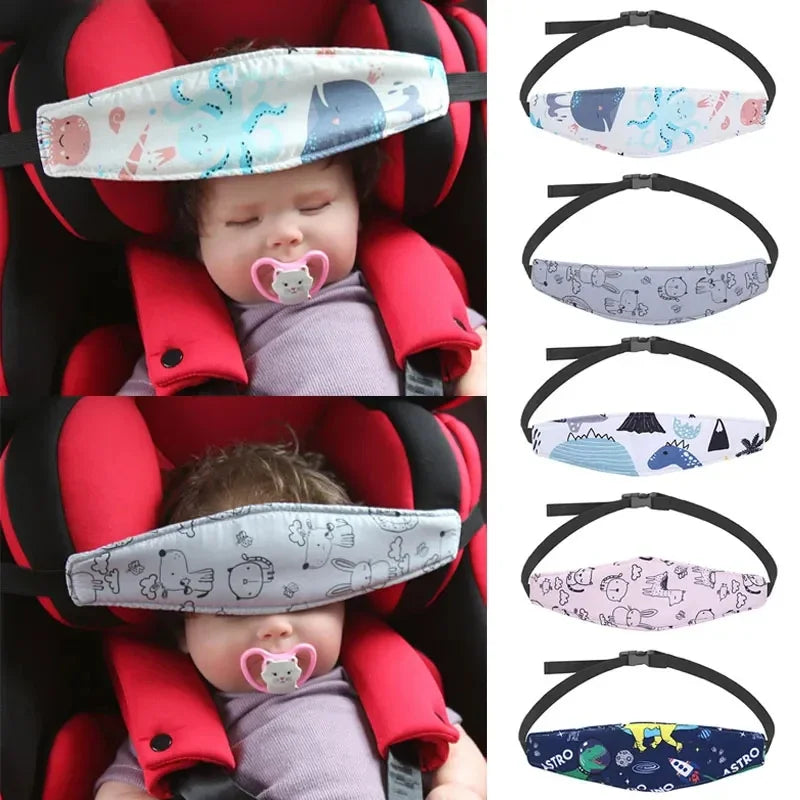 Ceinture de sécurité auto pour enfants et tout-petits, aide au sommeil en voyage, sangle de maintien de la tête, support de tête intégré