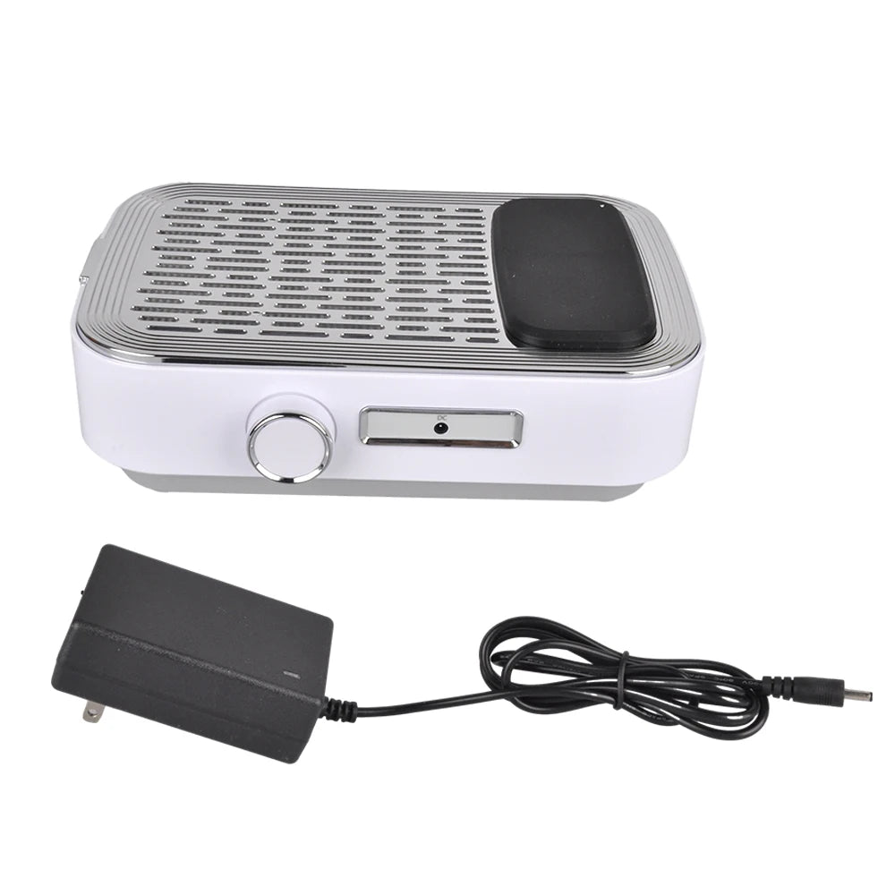 Nail Dust Collector – Powerful Nail Vacuum Fan 80W Dust Collector with Reusable Filter