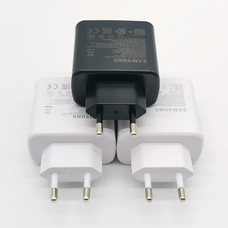 Chargeur Samsung 45 W à charge ultra rapide, adaptateur de charge rapide de 1,8 m de type C pour Galaxy S24, S23, S22, S21, S20, Note 20 Ultra, 10, Z Flip, Fold 6, 5, 4, 3 et 2