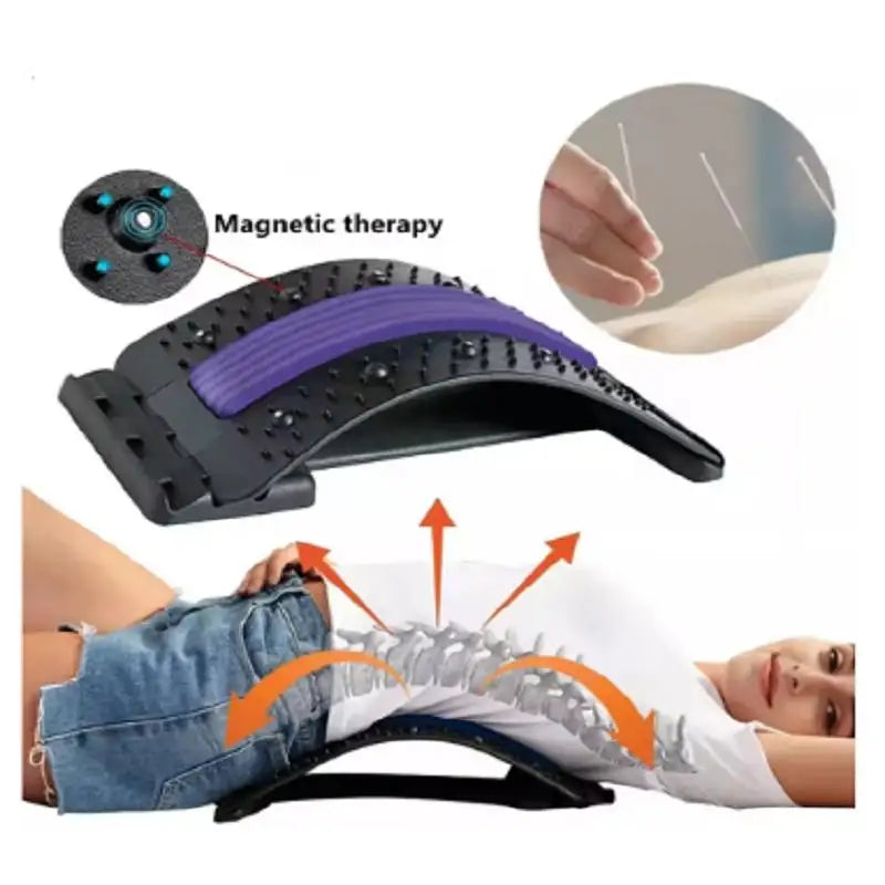 Appareil de massage magnétique du dos pour détendre les muscles, correcteur de posture, étirement du dos et de la colonne vertébrale, soutien lombaire et soulagement de la douleur