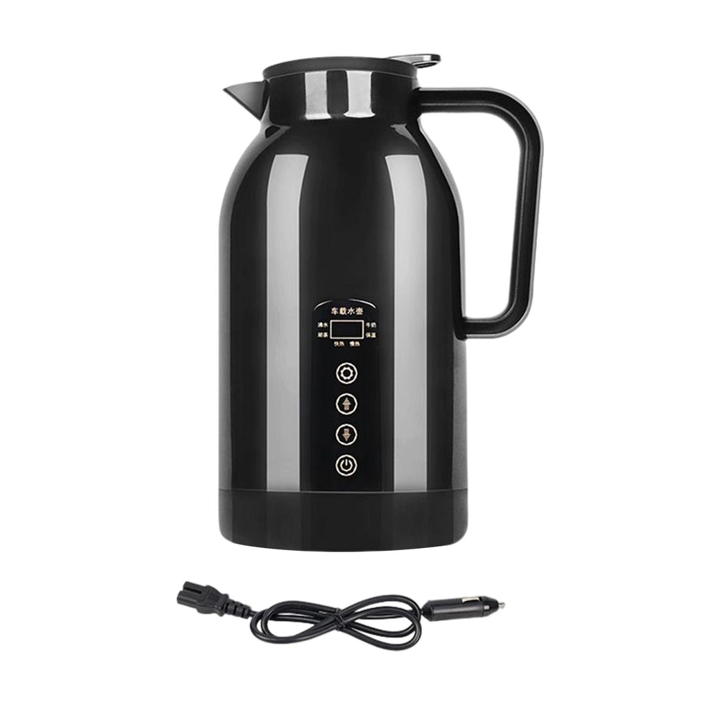 Bouilloire électrique portable pour voiture, en acier inoxydable, 12 V/24 V, chauffe-tasse et chauffe-eau.