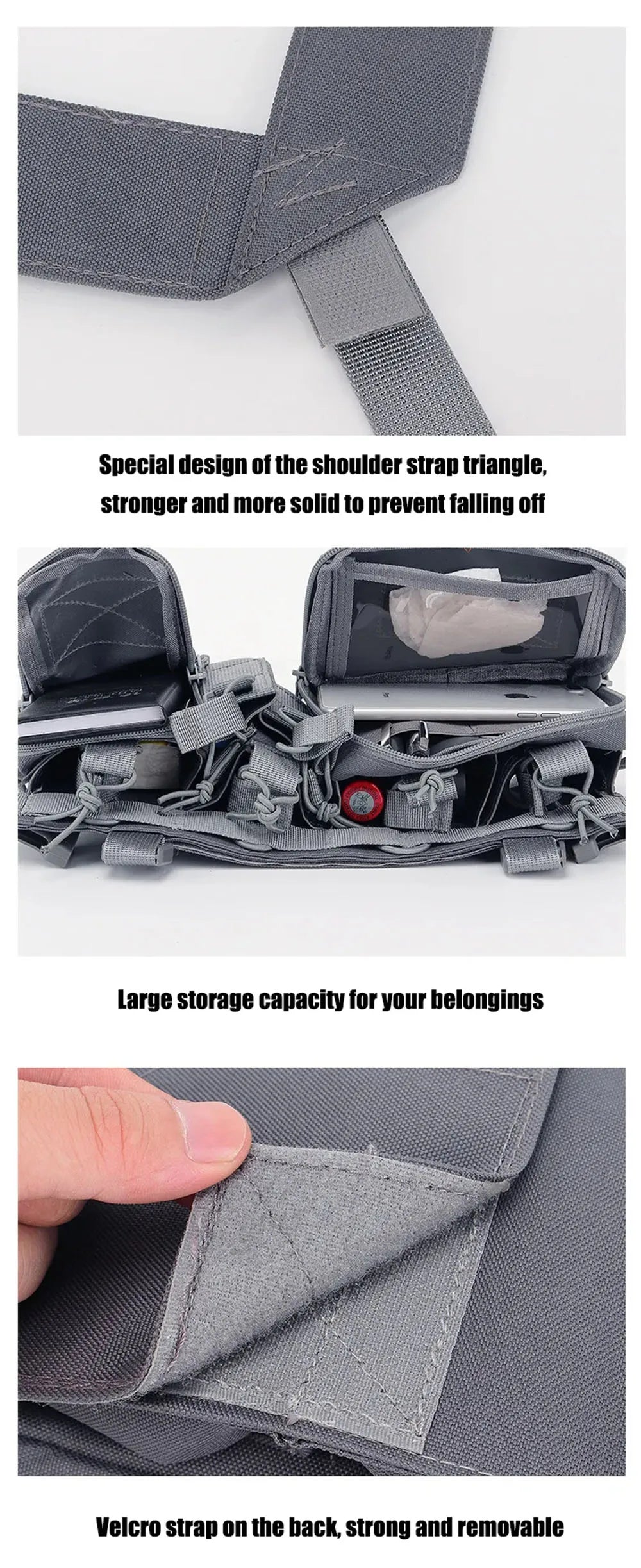 Tactical Chest Rig Vest - 500D Nylon Modular Gear for Airsoft & Hunting
