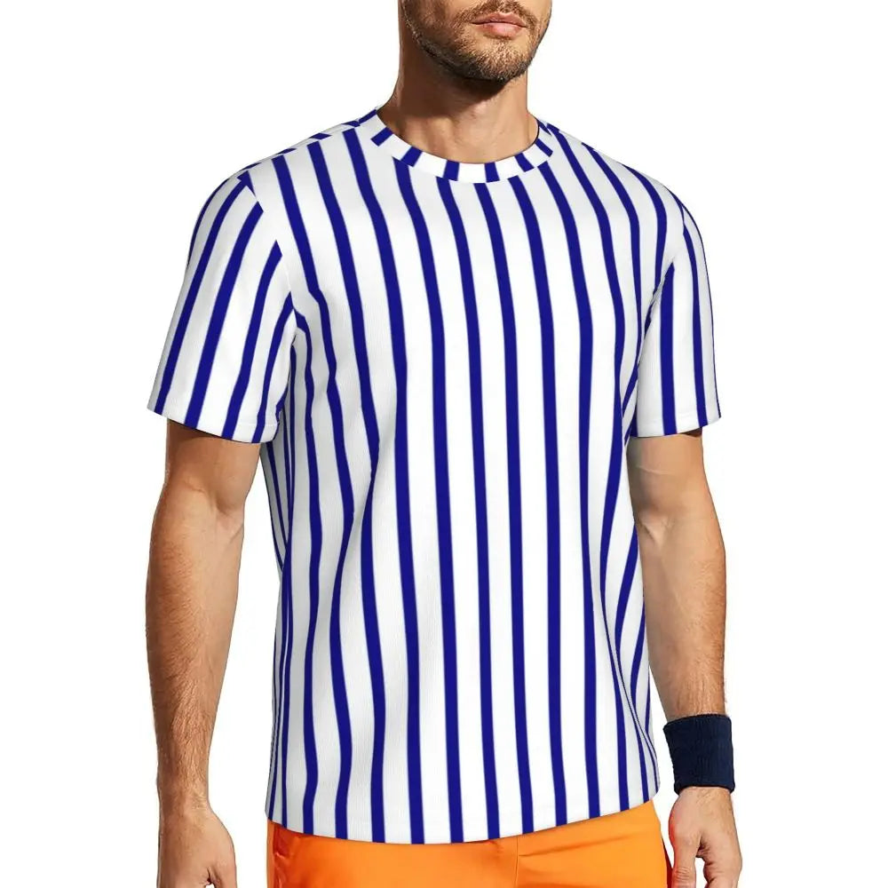 Gym T-Shirt Mondrian Line - Colorful Plaid Y2K Retro Graphic Tee