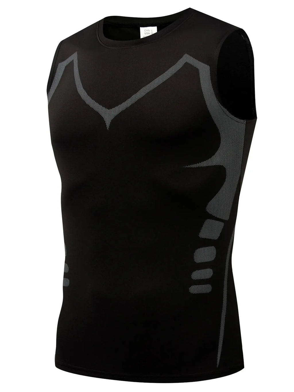 Men Sports Vest,quick Drying Moisture Absorption Breathable Base Fitness Compression Clothes,digital Print Sleeveless Sweatshirts for Basketball Training Running Cycling