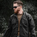 Military Tactical Long Sleeve Shirt - Multi-Pocket Camouflage Cargo Jacket