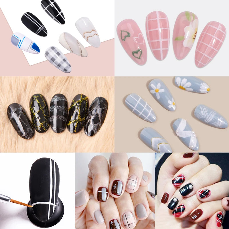 Professional Thin Liner Nail Art Brush - French Paint & UV Gel Decoration