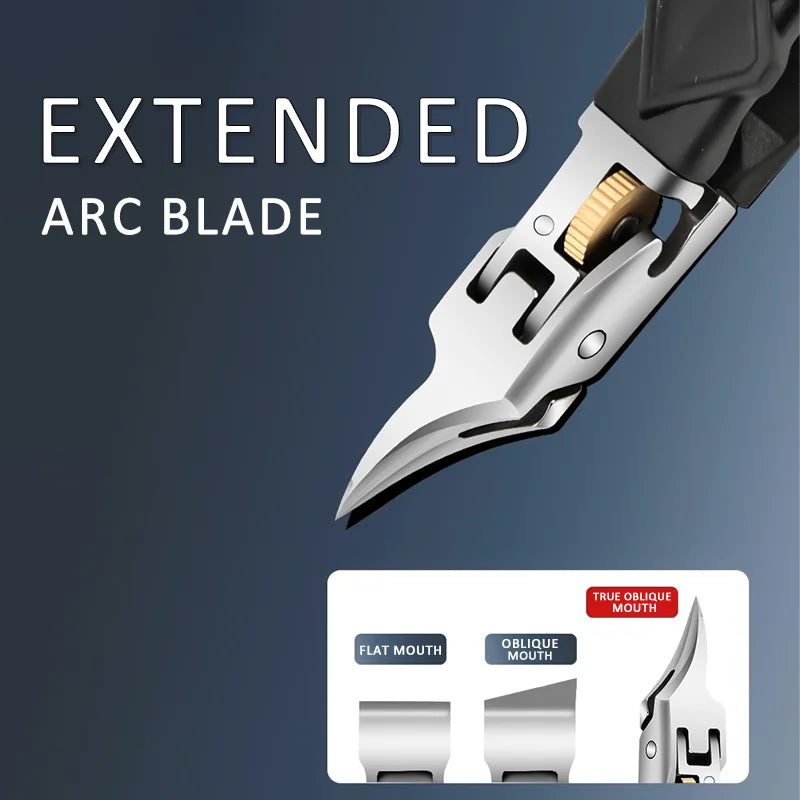 Professional Stainless Steel Nail Clippers - Ultra Sharp for Thick Nails