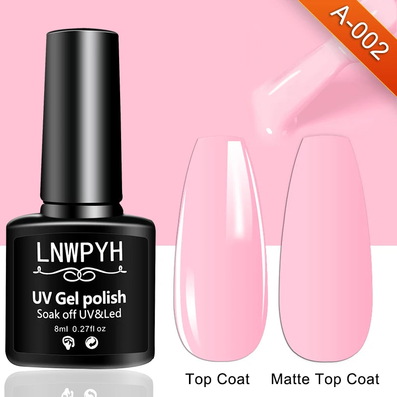 Kit de vernis à ongles semi-permanent avec lampe UV/LED et outils de manucure.
