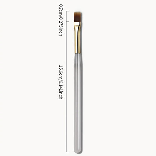 2pcs Wide Soft Bristle Nail Brush Gradient Design Acrylic Handle Gel Polish Applicator Nail Tools