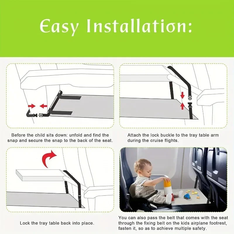 Lit de voyage pour enfant en avion, pédales portables pour enfants, hamac d'avion, repose-pieds pour bébé, rallonge de siège d'avion pour tout-petit