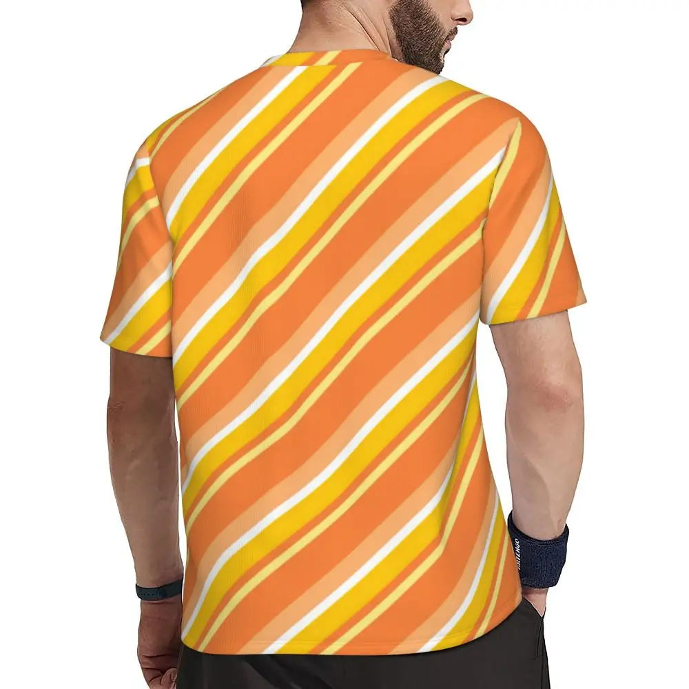 Gym T-Shirt Mondrian Line - Colorful Plaid Y2K Retro Graphic Tee