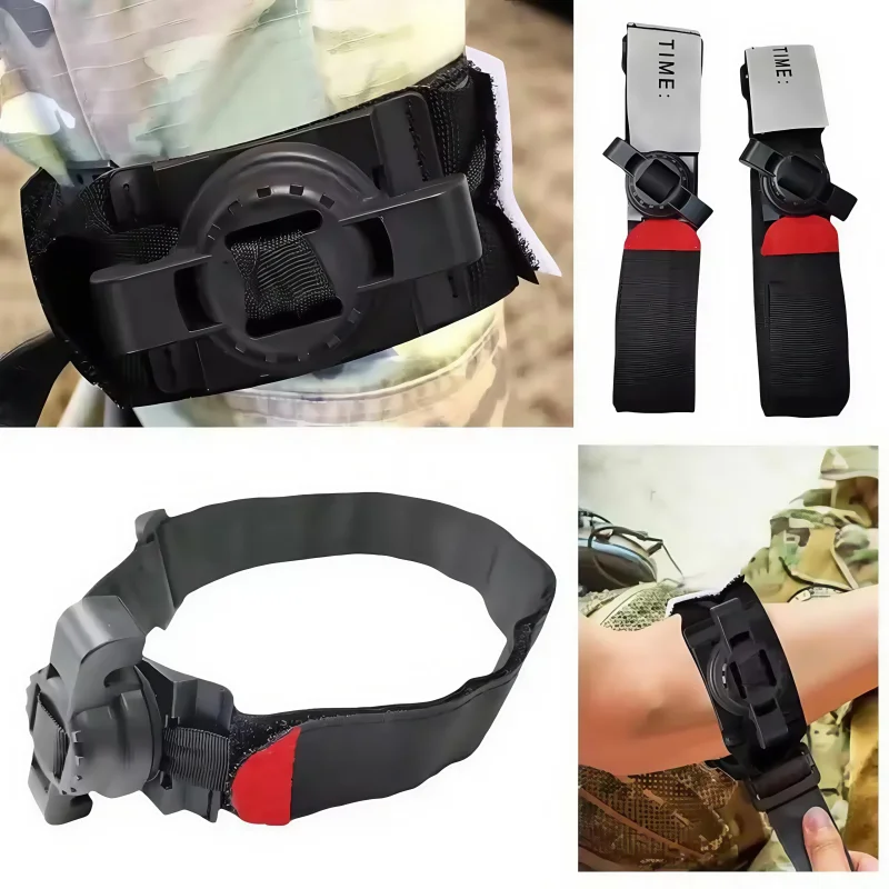 Garrot tactique militaire, équipement de survie et de camping, trousse de premiers secours d'urgence en extérieur, accessoires de sécurité et d'autodéfense