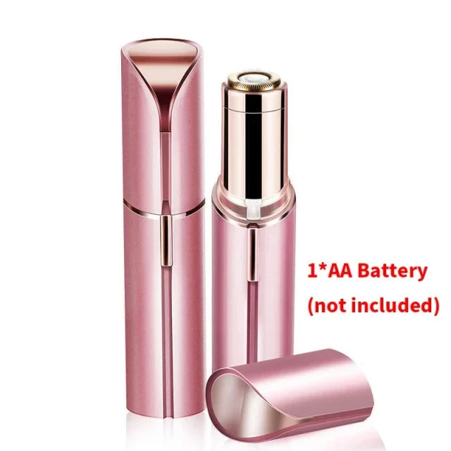 Facial Hair Removal for Women, Mini Hair Remover, Electric Razor Shaver Portable Bikini Epilator for Lips, Chin, Armpit, Peach