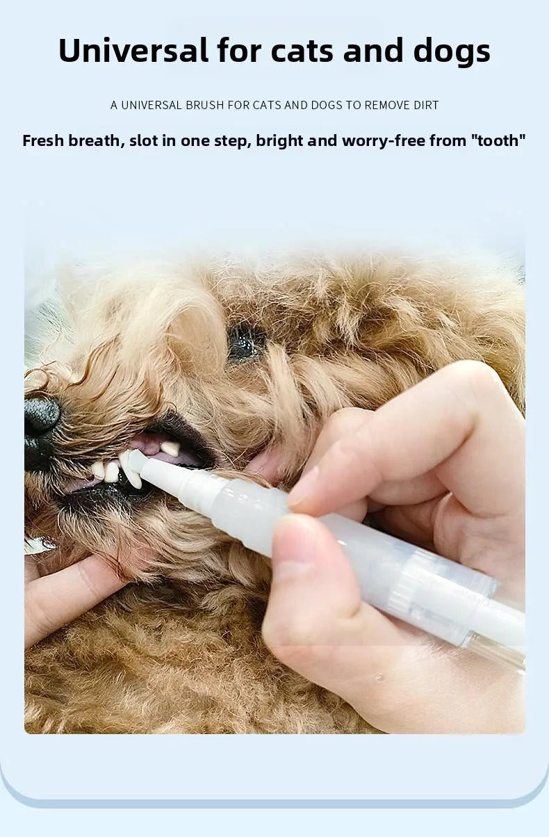 Pet Toothbrush Pen - Dog & Cat Dental Care Tool