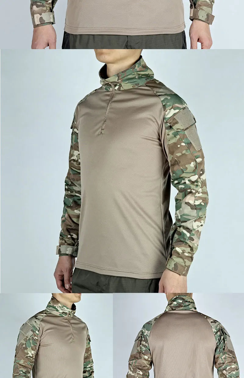 Army Outdoors Long Sleeve Tactical Shirt - Breathable Training & Hiking Tee