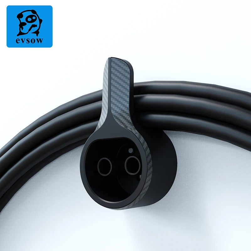 Type 2 EV Charger Cable Holder - Wall Mount Organizer for Electric Vehicles