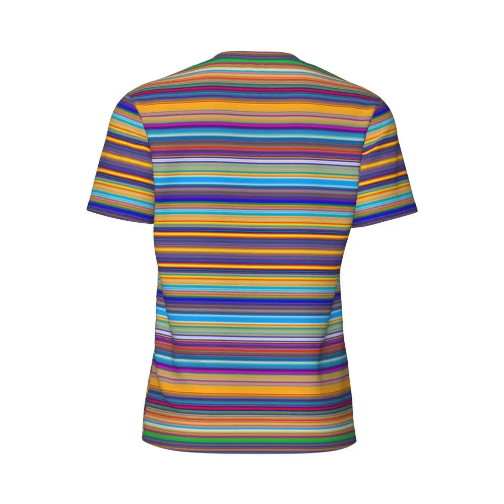 Gym T-Shirt Mondrian Line - Colorful Plaid Y2K Retro Graphic Tee