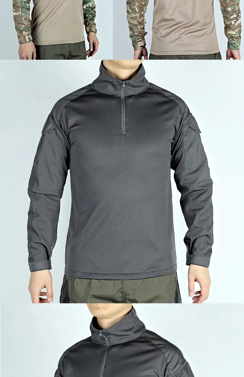 Army Outdoors Long Sleeve Tactical Shirt - Breathable Training & Hiking Tee