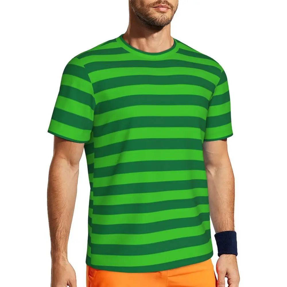 Gym T-Shirt Mondrian Line - Colorful Plaid Y2K Retro Graphic Tee