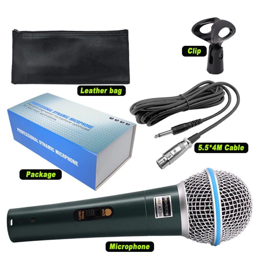 Microphone filaire professionnel - Karaoké, jeux vidéo et streaming en direct