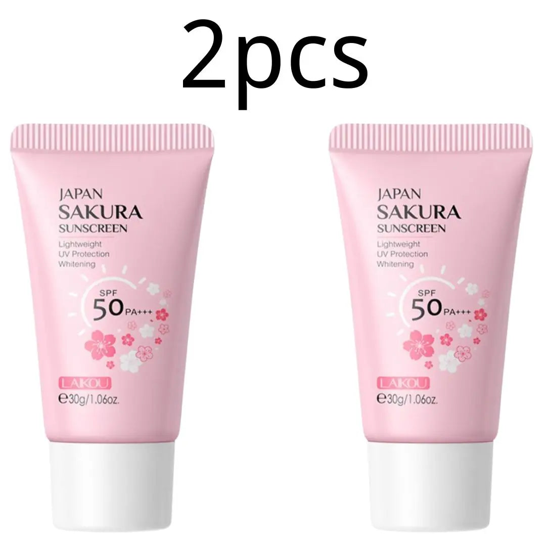 Sakura Sunscreen Cream SPF50 - Moisturizing UV Protection for Face & Body