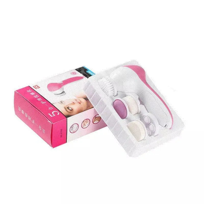 5-in-1 Electric Facial Cleansing Brush - Spa-Quality Skin Care System