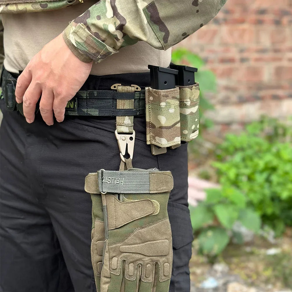 MOLLE T-Mount Carabiner Clip - Tactical Gear Attachment Hook