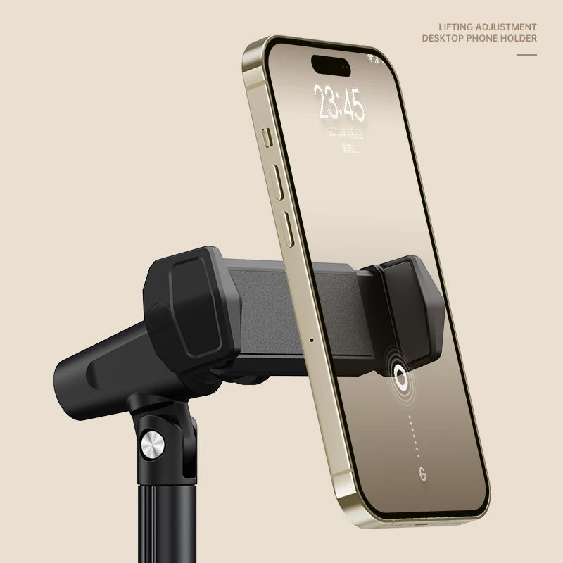Cell Phone Stand Desk Phone Holder Height Angle Adjustable Aluminum Alloy Universal Phone Stand Office for iPhone 15Pro Max Plus