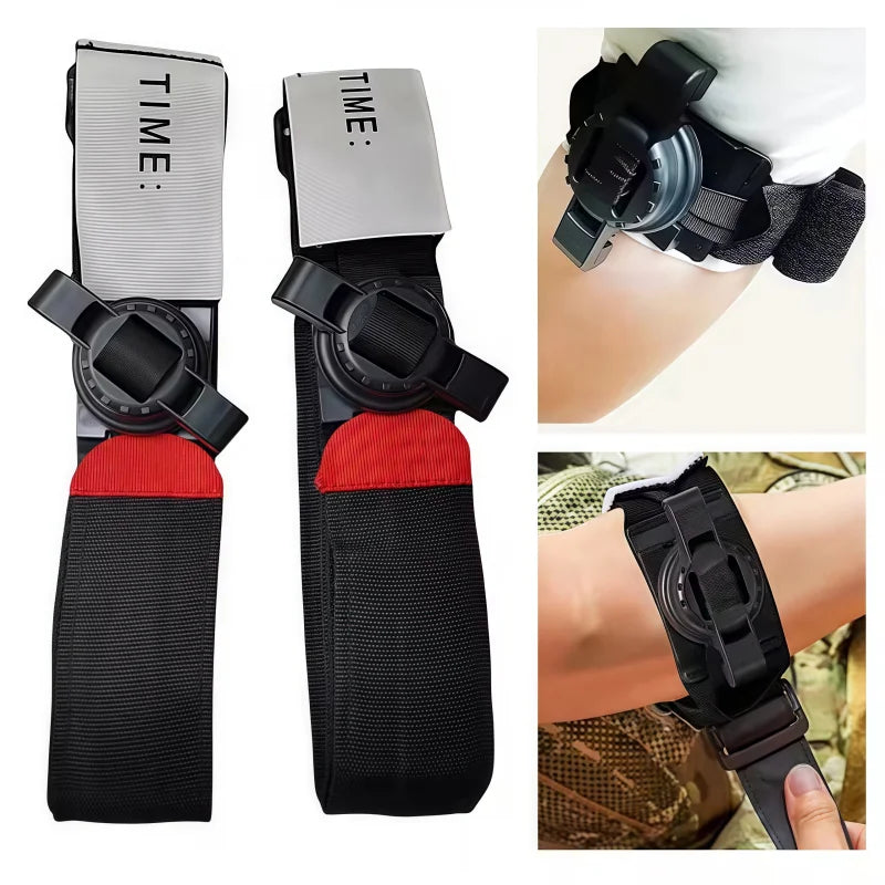 Garrot tactique militaire, équipement de survie et de camping, trousse de premiers secours d'urgence en extérieur, accessoires de sécurité et d'autodéfense