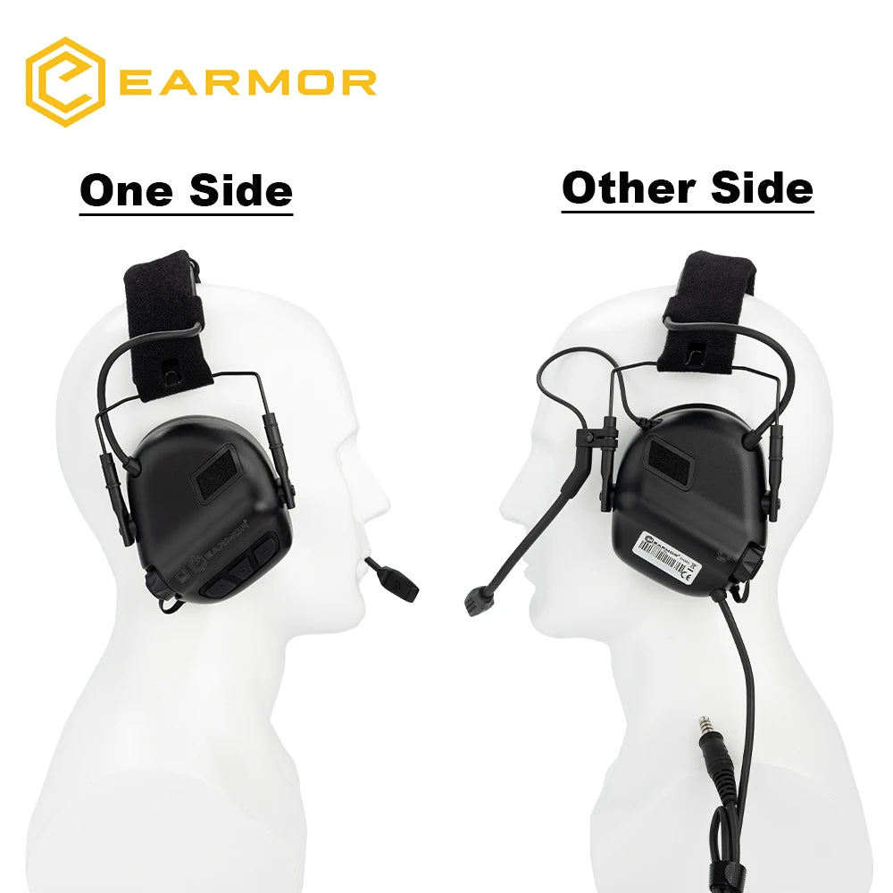 EARMOR M32 SE Tactical Headset - Electronic Noise Reduction for Shooting & Hunting