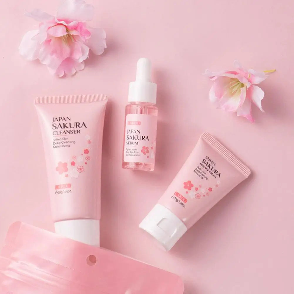 Sakura Skin Care Set - Complete Cleansing & Moisturizing Collection