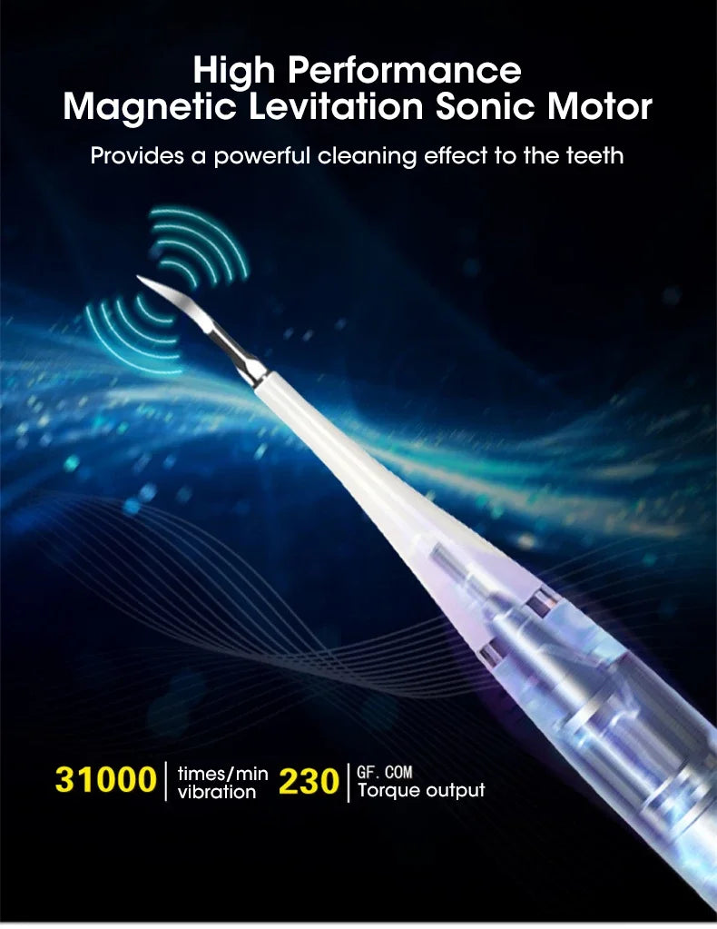 3 IN 1 Toothbrush Sonic Dental Teeth Whitening Kit Tooth Whitener Calculus Tartar Remover Tools Cleaner Stain Oral Care